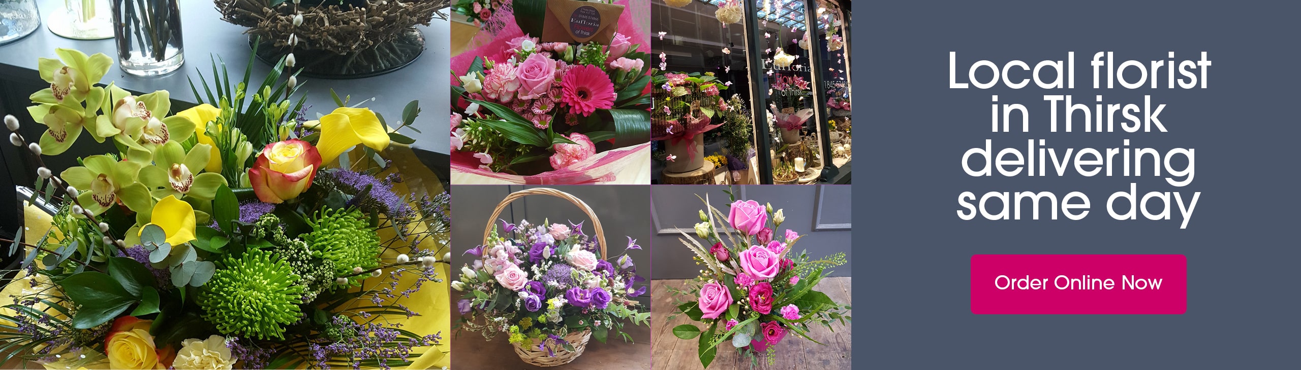Seasonal bouquets from Eufloria Flowers Of Thirsk in Thirsk offering same-day delivery